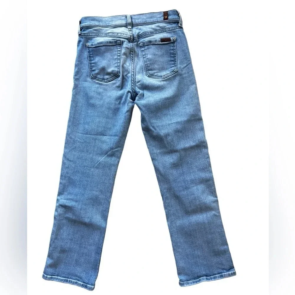 Seven for all mankind cropped bootcut jeans size 25 in great condition - Picture 6 of 7